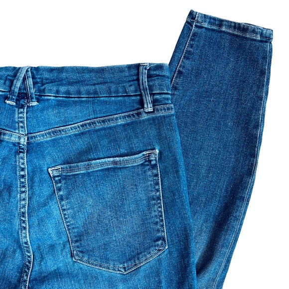 Good American Good Waist High Rise Stretch Distressed Skinny Ankle Jeans 28 - Picture 7 of 9